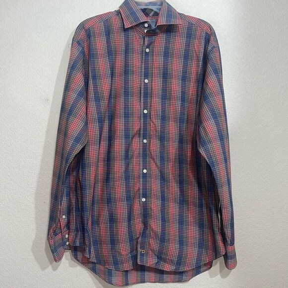 Thomas dean long sleeve plaid shirt - Picture 6 of 9